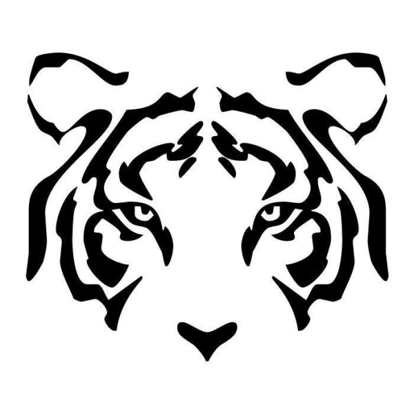 Трафарет тигра