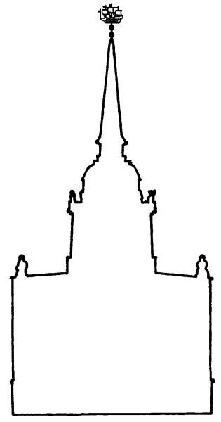 Очертания Петропавловской крепости