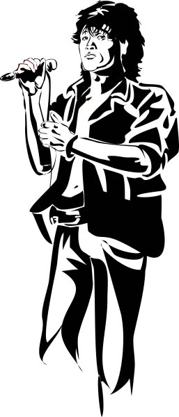 Виктор Цой силуэт