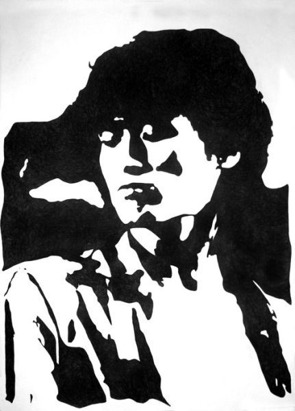 Виктор Цой силуэт