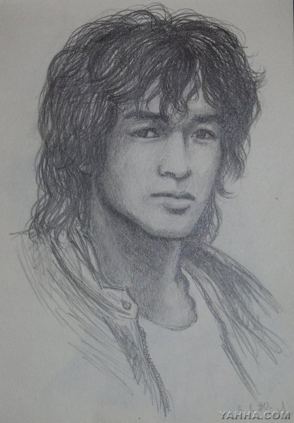 Портрет Цоя вектор