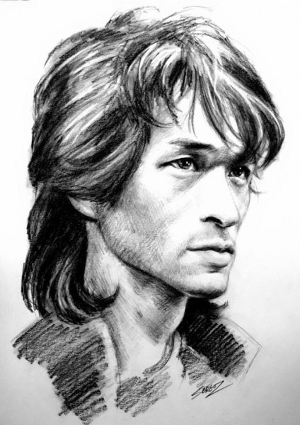Виктор Цой для срисовки