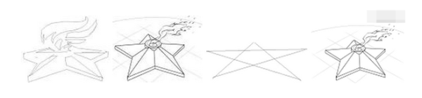 Вечный огонь рисунок пошагово