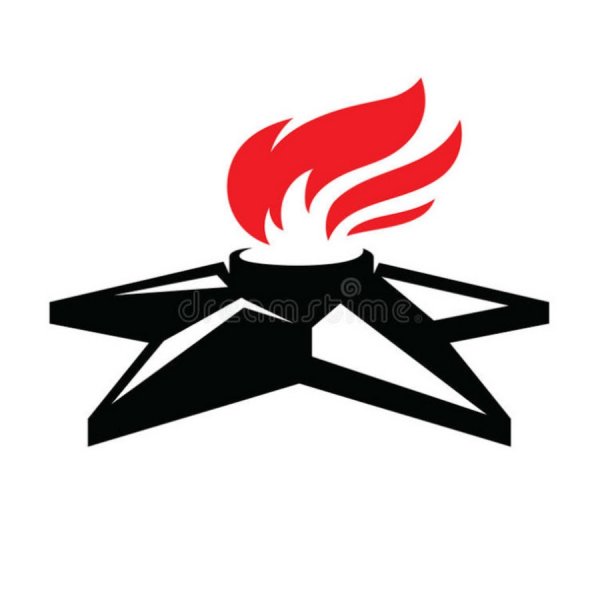 Вечный огонь силуэт