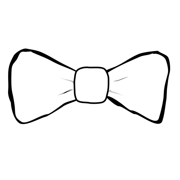 Галстук бабочка трафарет