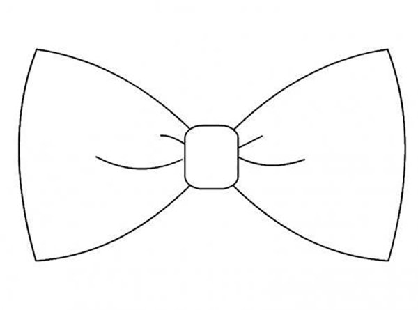 Бант раскраска