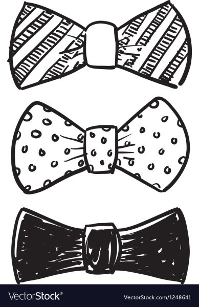 Бабочка мужская трафарет