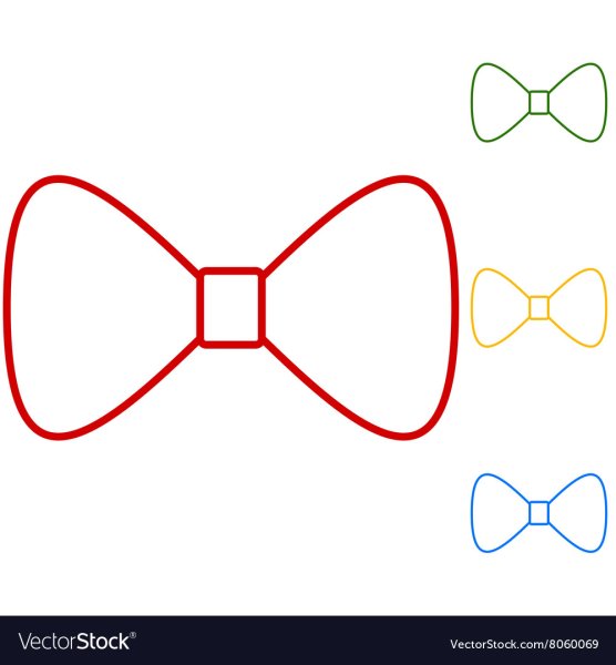 Бабочка галстук трафарет для пряника