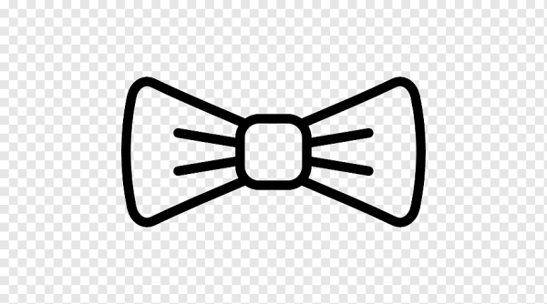 Галстук бабочка пиктограмма