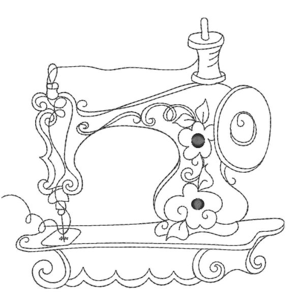 Швейная машинка раскраска для детей