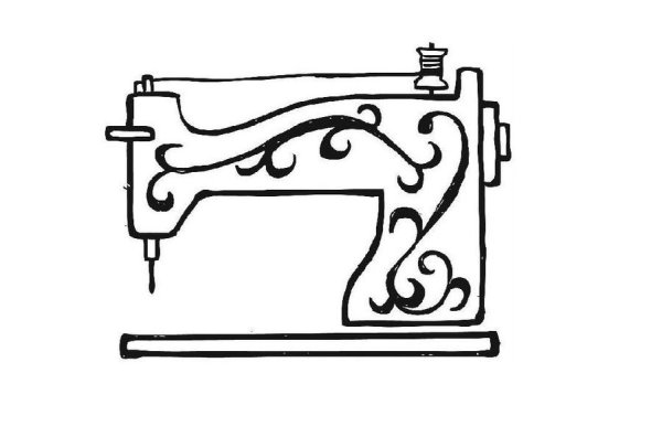 Швейная машинка раскраска
