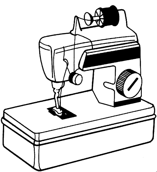 Раскраска швейная машина