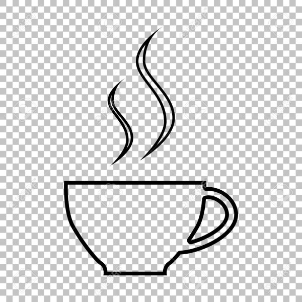 Кофейная чашка контур