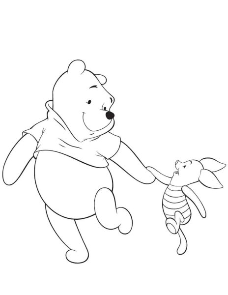 Винни пух контур