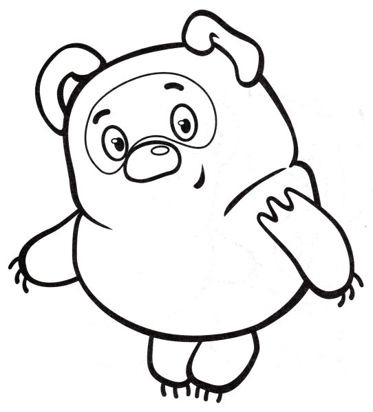 Сказка про Винни пуха раскраска