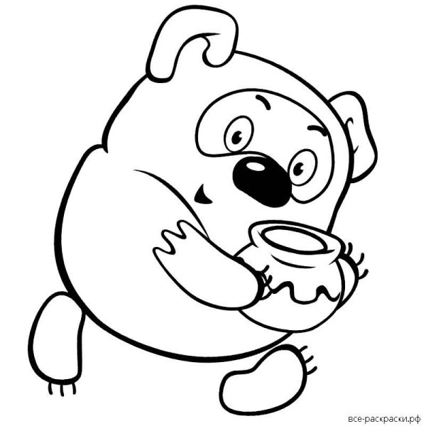 Раскраски Винни пух и его друзья