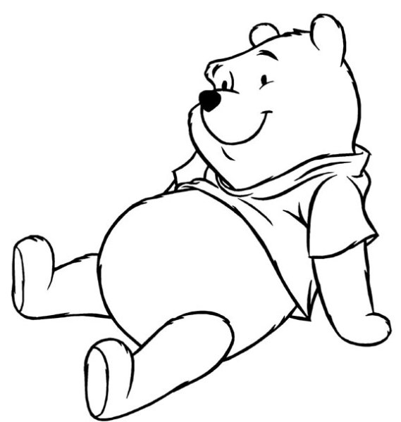 Раскраска мишка с букетом цветов