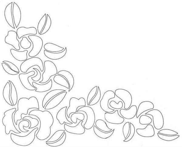 Трафарет для рисунка на ткани