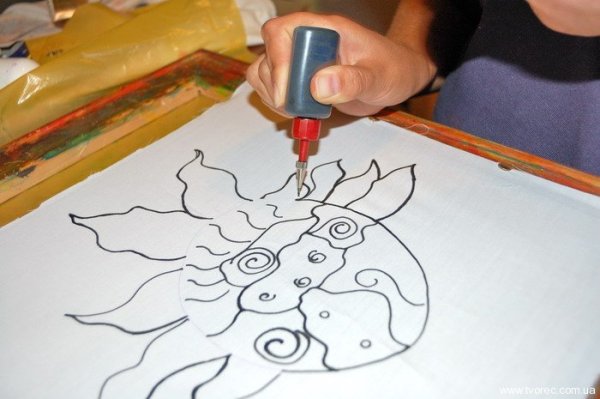 Техника рисования контуром