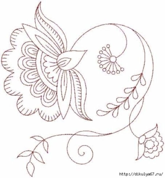 Узоры для вышивки гладью