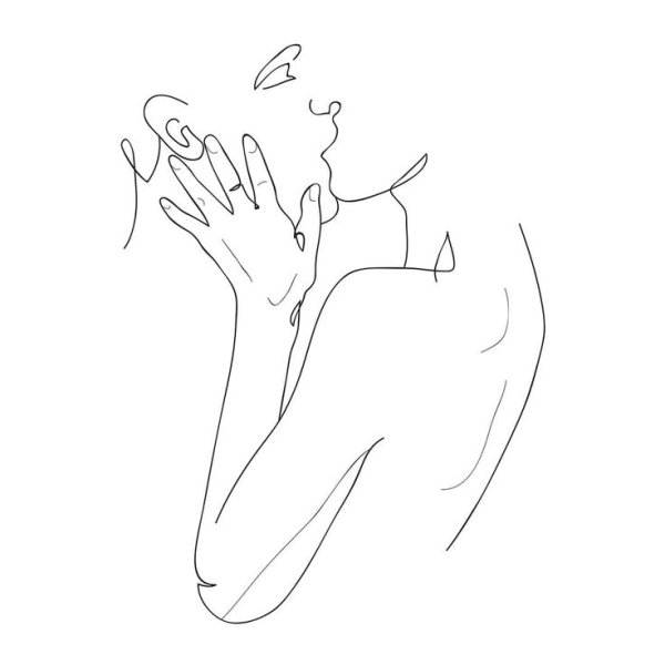 Силуэт одной линией