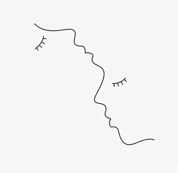 Поцелуй очертания