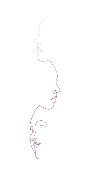 Очертание лица в профиль