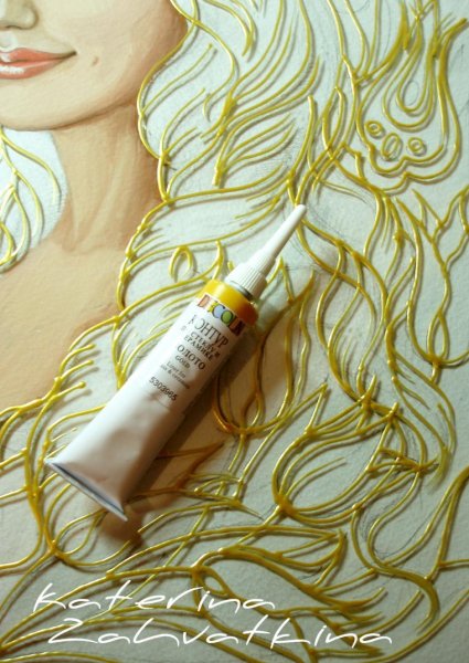 Картины контурами и акриловыми красками