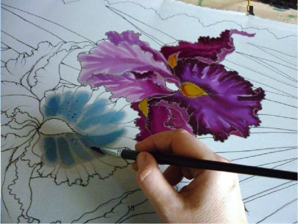 Золотой контур по стеклу