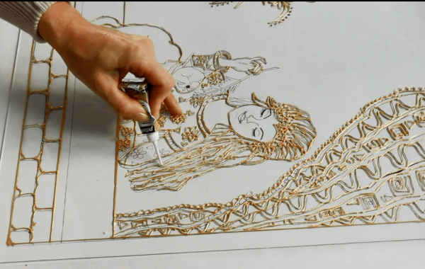 Рисование на точечной бумаге