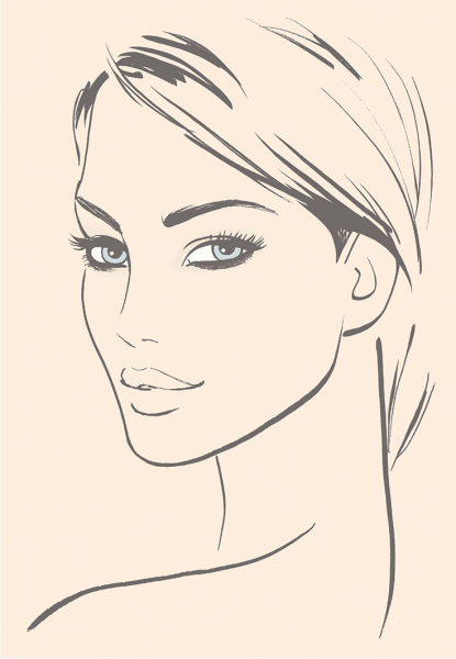 Набросок женского лица