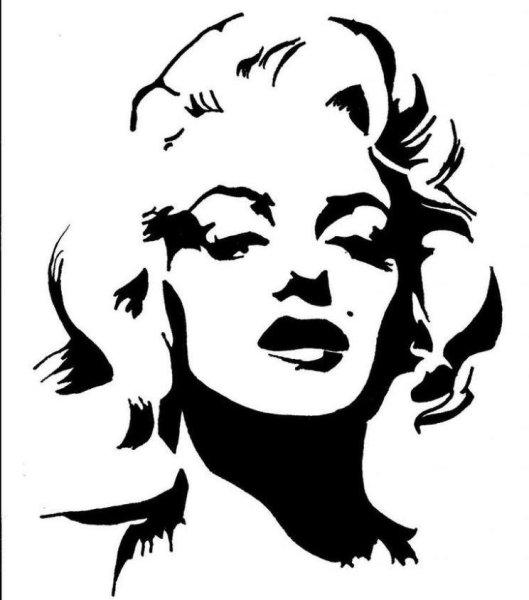 Силуэт Мэрилин Монро