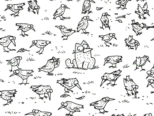 Мелкие рисунки черно белые