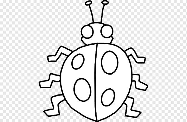 Божья коровка силуэт