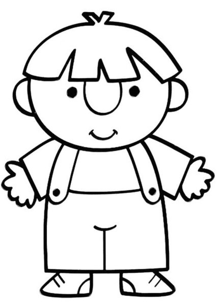 Человек раскраска для детей