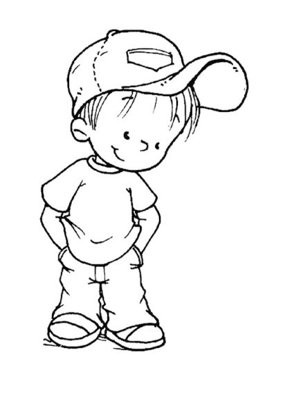 Силуэт человека для детей