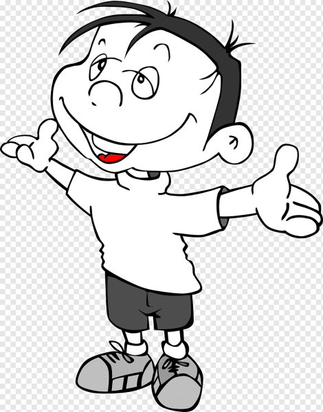 Мальчик думает раскраска