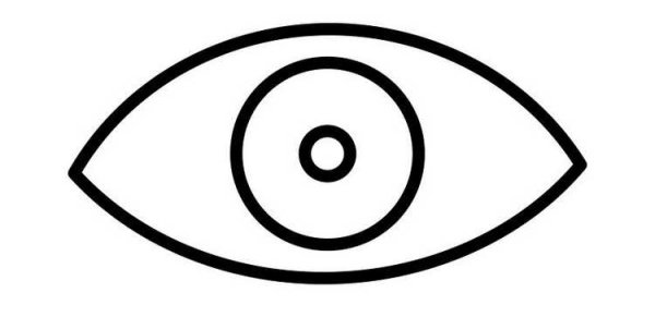 Глаз схематично
