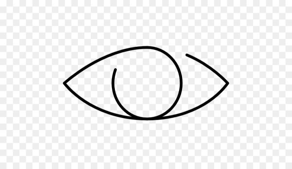 Рисование одной линией глаз