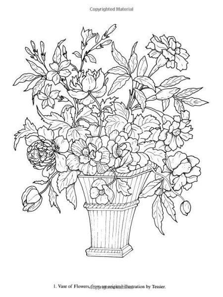 Осенний букет раскраска