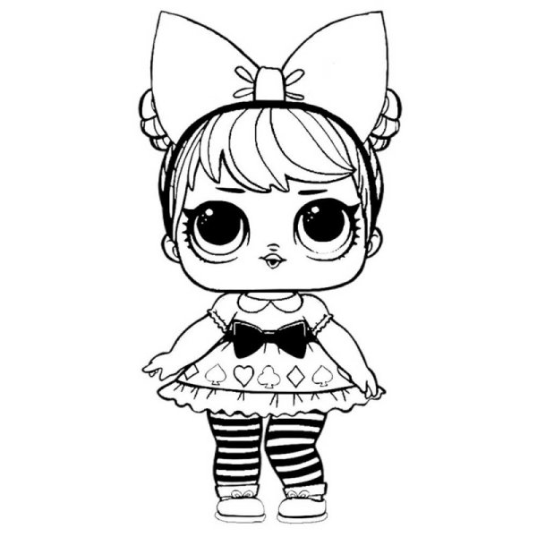 Куколки Лоу раскраски