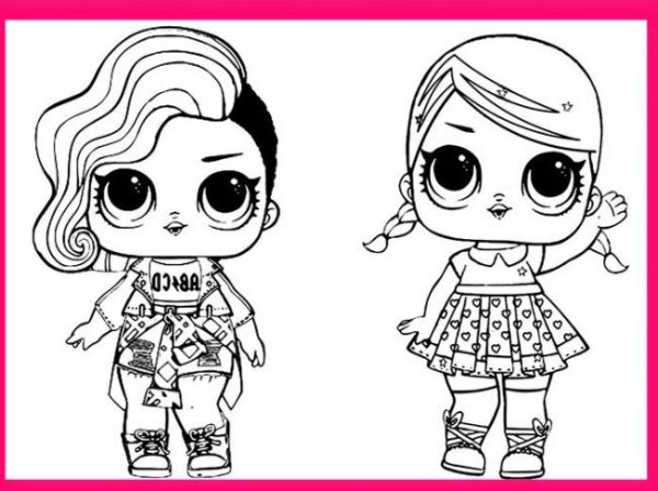 Lol кукла Даск раскраска