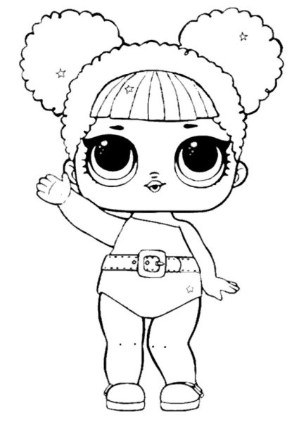 Раскраска ЛОЛ Шугар Квин