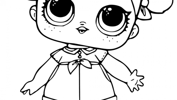 Кукла lol Единорожка раскраска