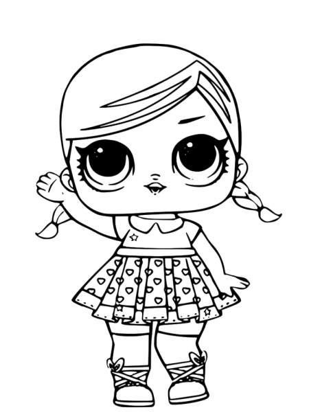 Lol кукла раскраска