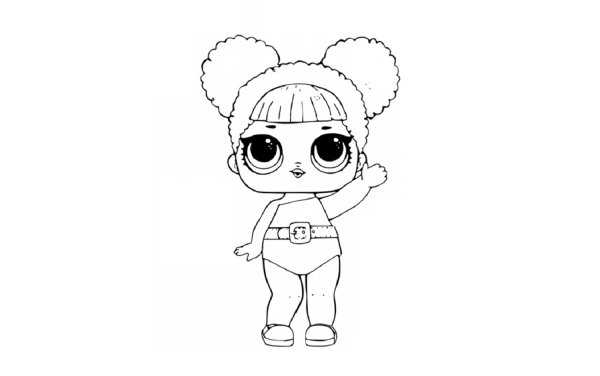 Кукла ЛОЛ рисовалка