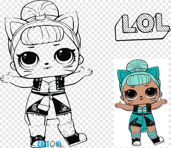 Раскраска рюкзак ЛОЛ