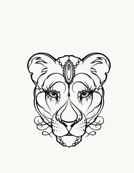 Тату львицы эскизы для девушек