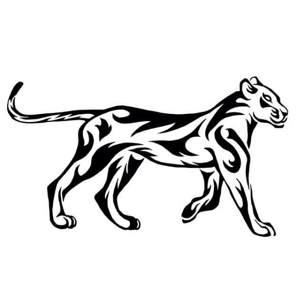 Силуэт львицы