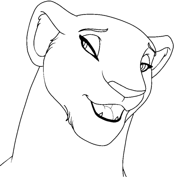 Раскраска Король Лев Сараби